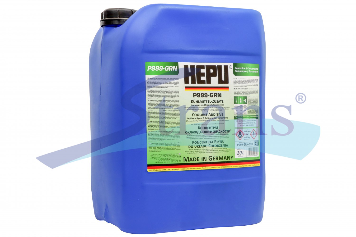 Концентрат Антифризу Hepu G11 -80°C 20Л. (Зелений) P999Grn020